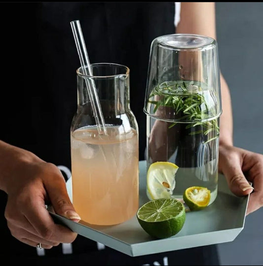Rynx | Nightstand Water Bottle with Glass