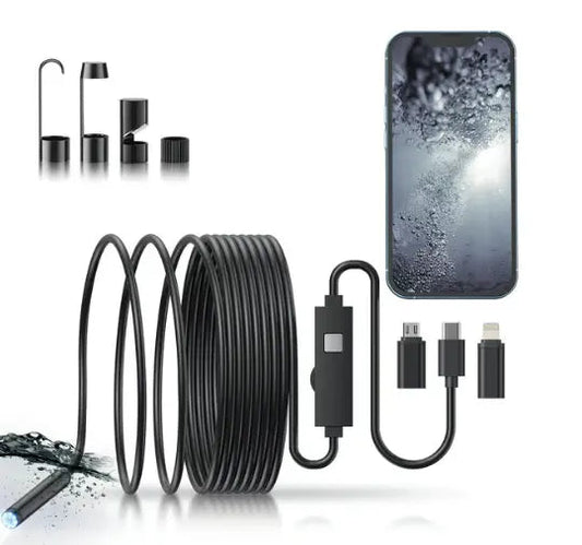 Rynx | HD Inspection Endoscope Camera – Waterproof with Adjustable LED Light