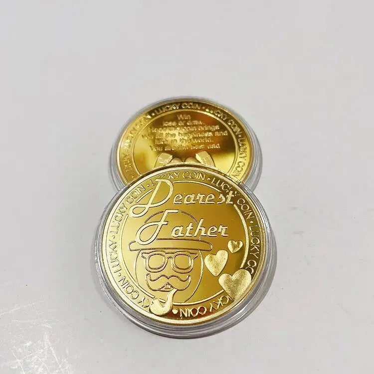 Rynx | Gold Plated Bitcoin Coin – Collectible Art and Commemorative Gift | Casascius Metal Antique Imitation for Birthdays