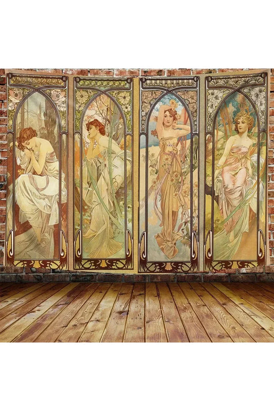 Rynx | Nouveau Flower Goddess Tapestry