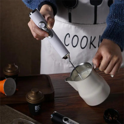 Rynx | Ultimate Wireless Electric Milk Frother & Egg Beater - USB Rechargeable Handheld Coffee Blender, Milk Shaker Mixer, and Foamer