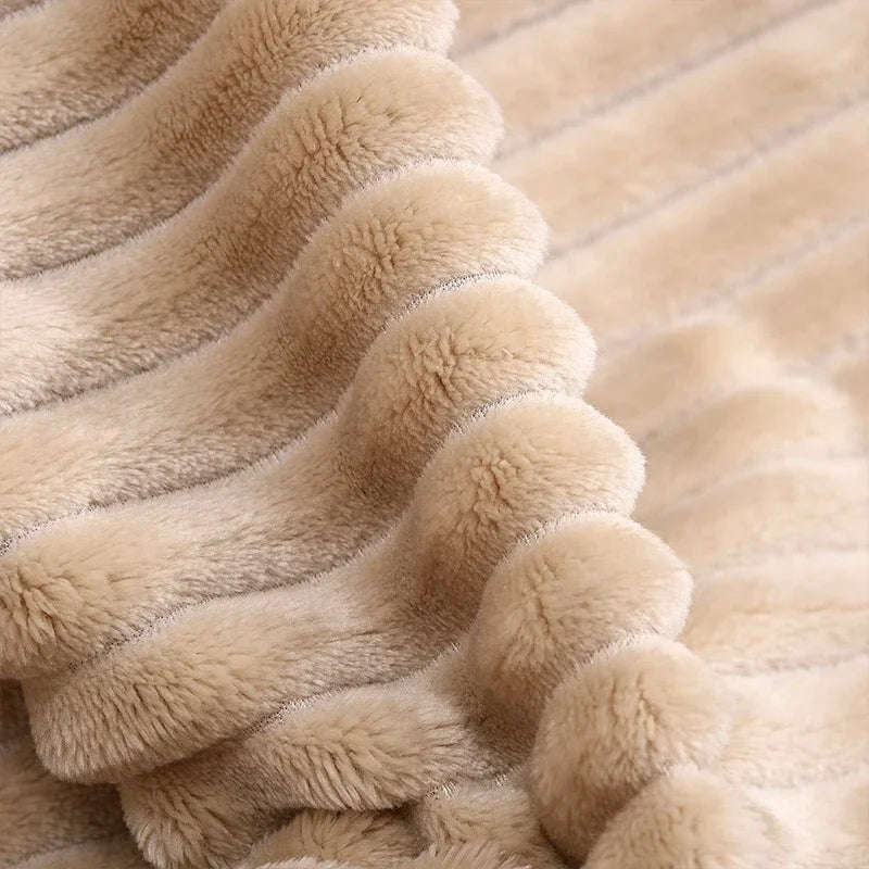 Rynx | Soft Ribbed Plush Blanket