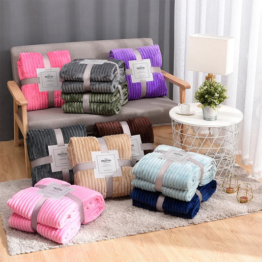 Rynx | Soft Ribbed Plush Blanket