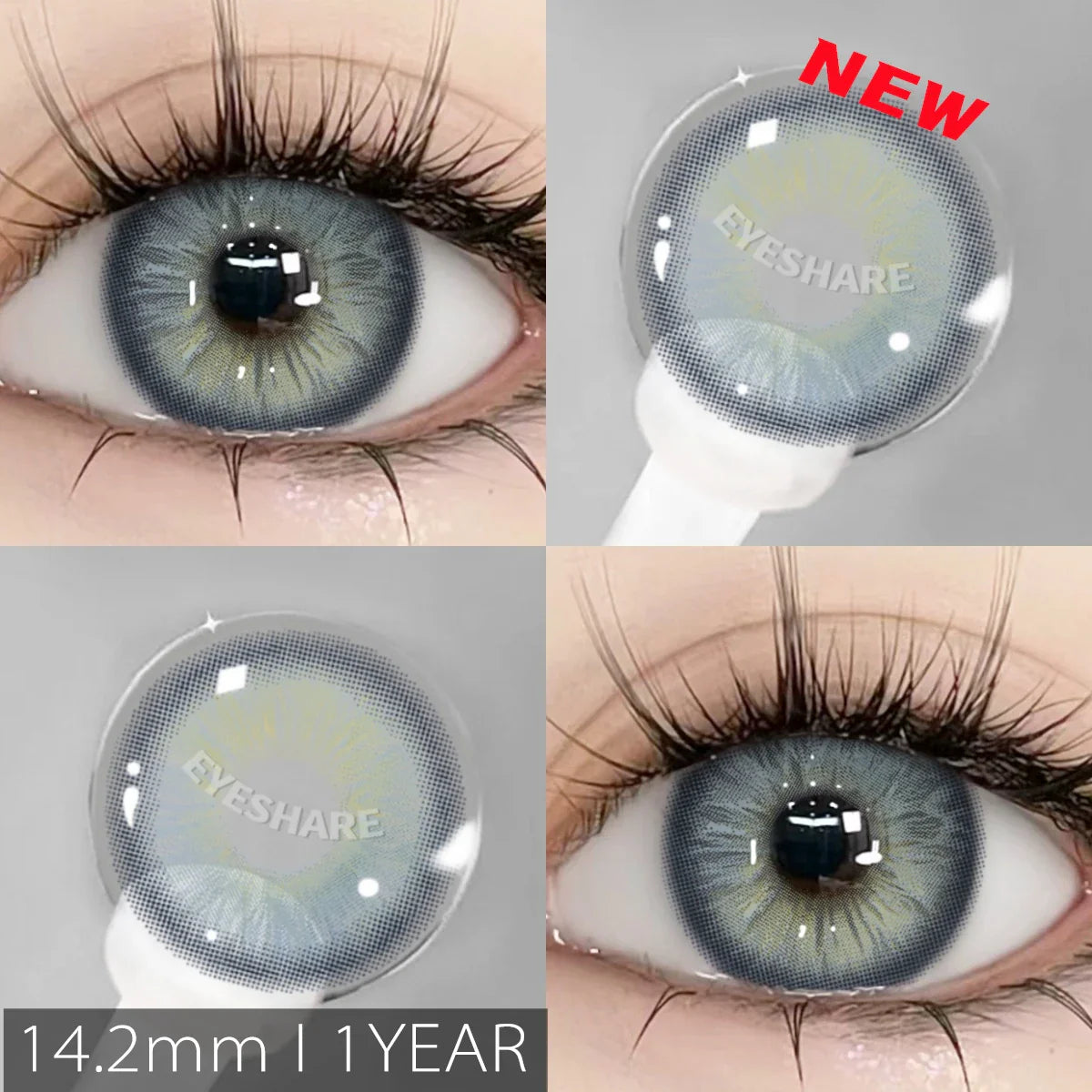 Rynx | New natural colors contact lenses for the eyes 2pcs./1pair colored beautiful pupil color lenses yearly brown eyes contact