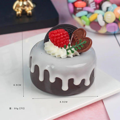 Rynx | Realistic Faux Fruit Cake Model for Home Decor and Photography - 1 pc. FCYY-MIX2