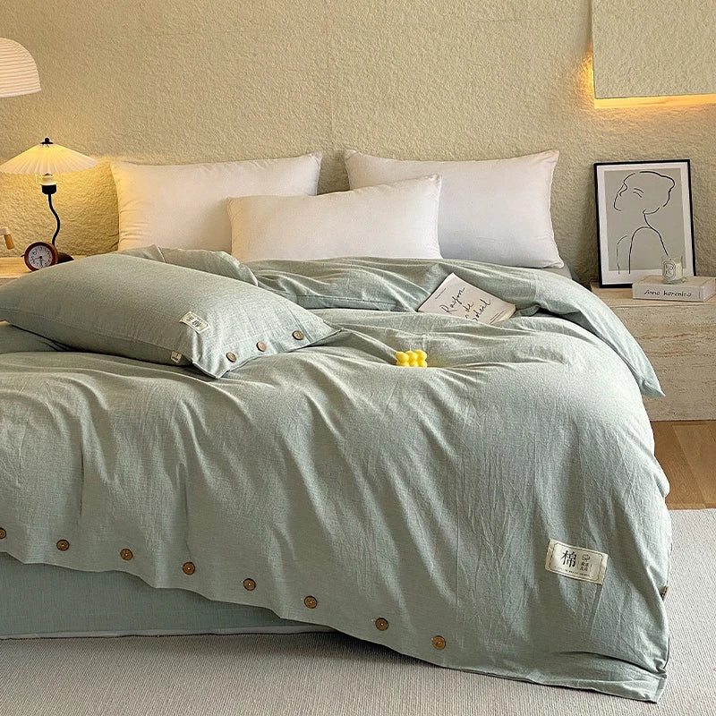 Rynx | 100% Cotton Duvet Cover Stripes Bedspread Skin-friendly Bedding Comforter Cover High-quality Duvet Cover duvet cover