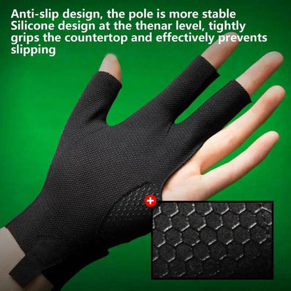 Rynx | Left-Handed Billiard Glove - Three-Finger Design for Outstanding Performance