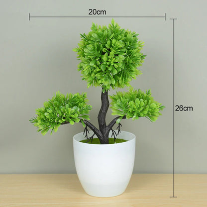 Rynx Artificial Plants Bonsai Small Tree Pot Fake Plant Flowers Potted Plants Ornaments For Home Room Table Decoration Hotel Garden Decor