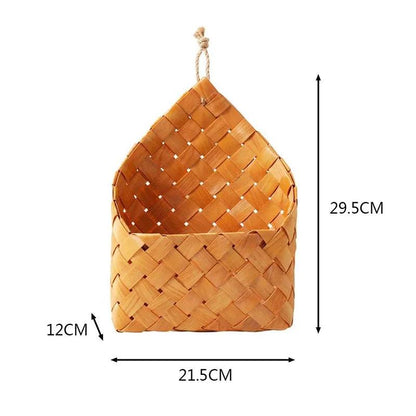 Rynx | Woven Bamboo Wall Baskets for Elegant Plant and Flower Arrangements