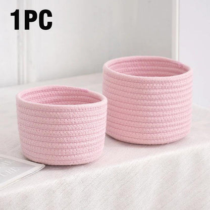 Rynx | Stylish hand-woven cotton rope basket for home organization and storage