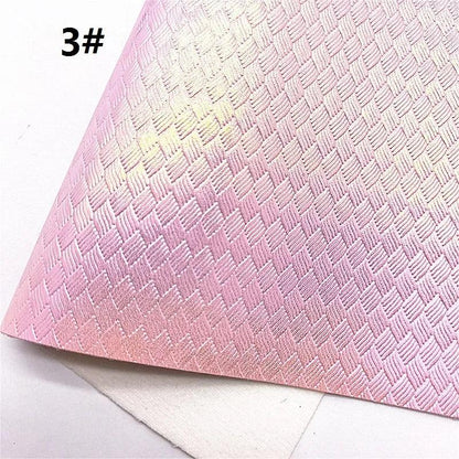 Rynx | Sparkling Pink Heart & Cloud Faux Leather Crafting Sheet - Ideal for DIY Projects