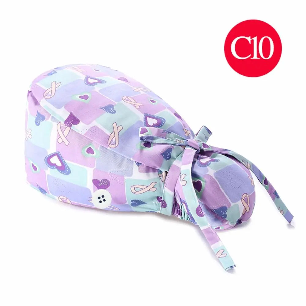 Rynx | Adjustable surgical cap with ponytail holder and buttons