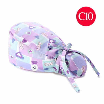 Rynx | Adjustable surgical cap with ponytail holder and buttons