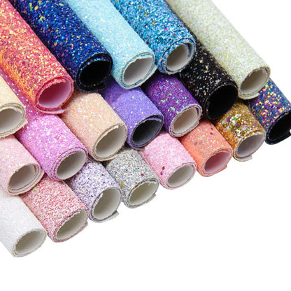 Rynx | Iridescent Rainbow Glitter Vinyl Craft Roll - Creative Gloss Set