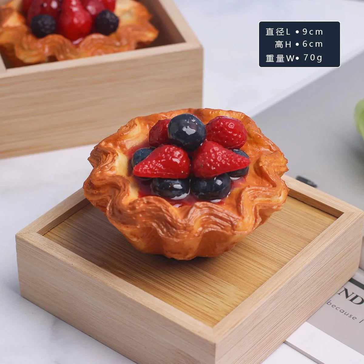 Rynx | Realistic Faux Fruit Cake Model for Home Decor and Photography - 1 pc. FCYY-MIX2