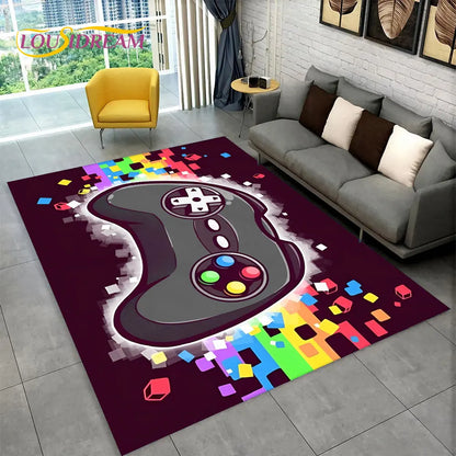 Rynx | Alex 3D Gamer Playmat Carpet - Large Non-Slip Carpet for Kids & Living Room