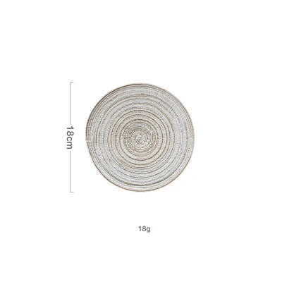 RYNX | 6-piece set anti-slip round placemats