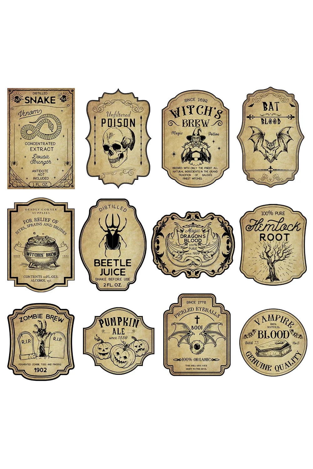 Rynx | Halloween Apothecary Labels