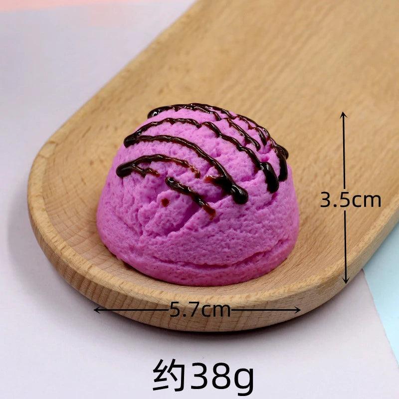 Rynx | Life-like resin ice cream cone model - Realistic fake dessert decoration for photography and home decor
