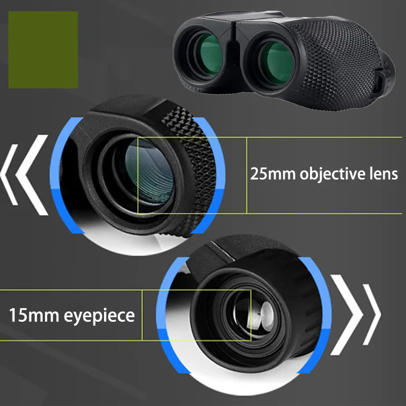 RYNX | 10x25 HD Compact Binoculars for Outdoor Adventures