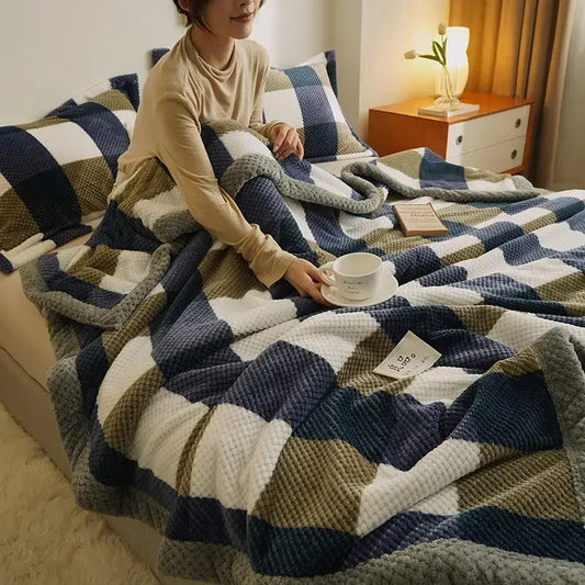Rynx | Plaid Knit Blanket