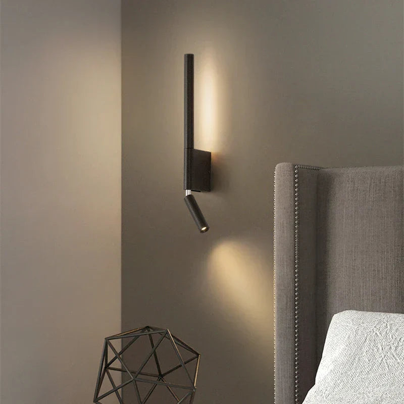RYNX | Modern LED wall lamp for bedroom, adjustable hotel-style wall light