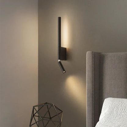 RYNX | Modern LED wall lamp for bedroom, adjustable hotel-style wall light