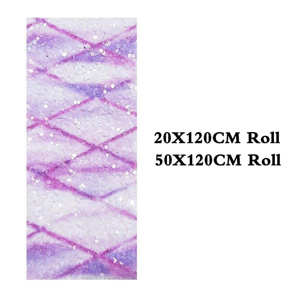 Rynx | Shiny diamond-shaped artificial leather craft roll - Ideal for stylish hair accessories and festive creations