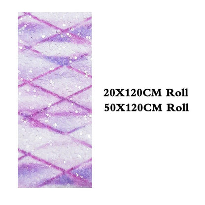 Rynx | Shiny diamond-shaped artificial leather craft roll - Ideal for stylish hair accessories and festive creations