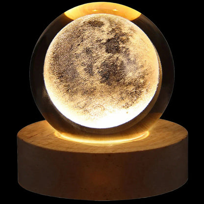 Rynx | GalaxyGlow Crystal Lamp | 3D Galaxy Crystal Ball Lamp | LED Mood Light | Unique Decor for Home