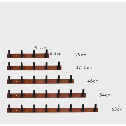 Rynx | Stylish wall coat rack made of solid wood for elegant home organization