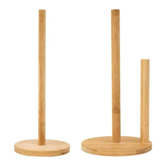 Rynx | Bamboo Storage Holder for Kitchen and Bathroom - Eco-Friendly Organizer for Paper and Cling Film
