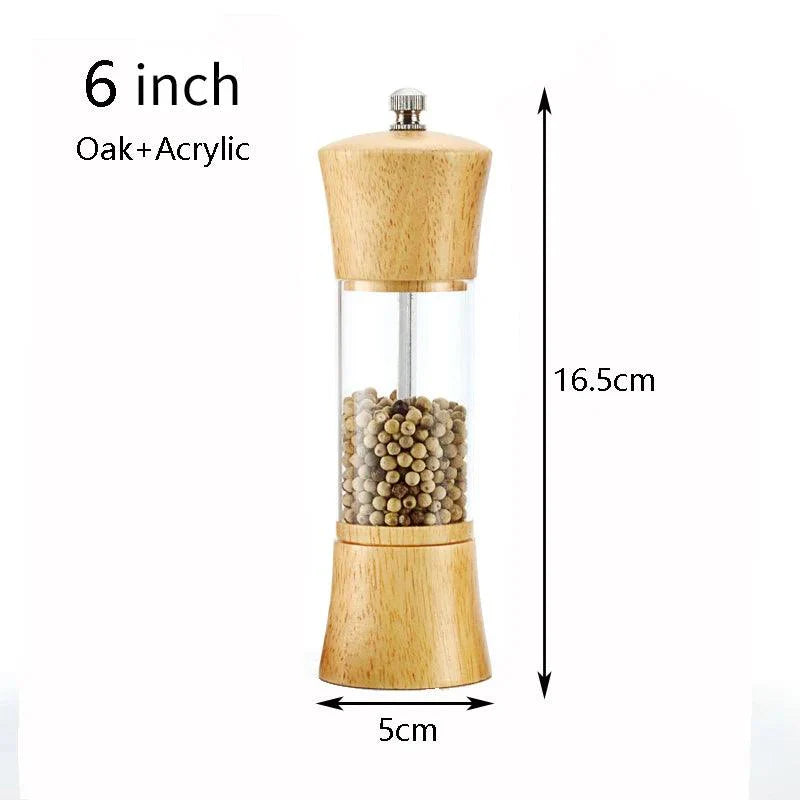 Rynx | Elegant adjustable salt and pepper mill set made of solid wood for outdoor dining