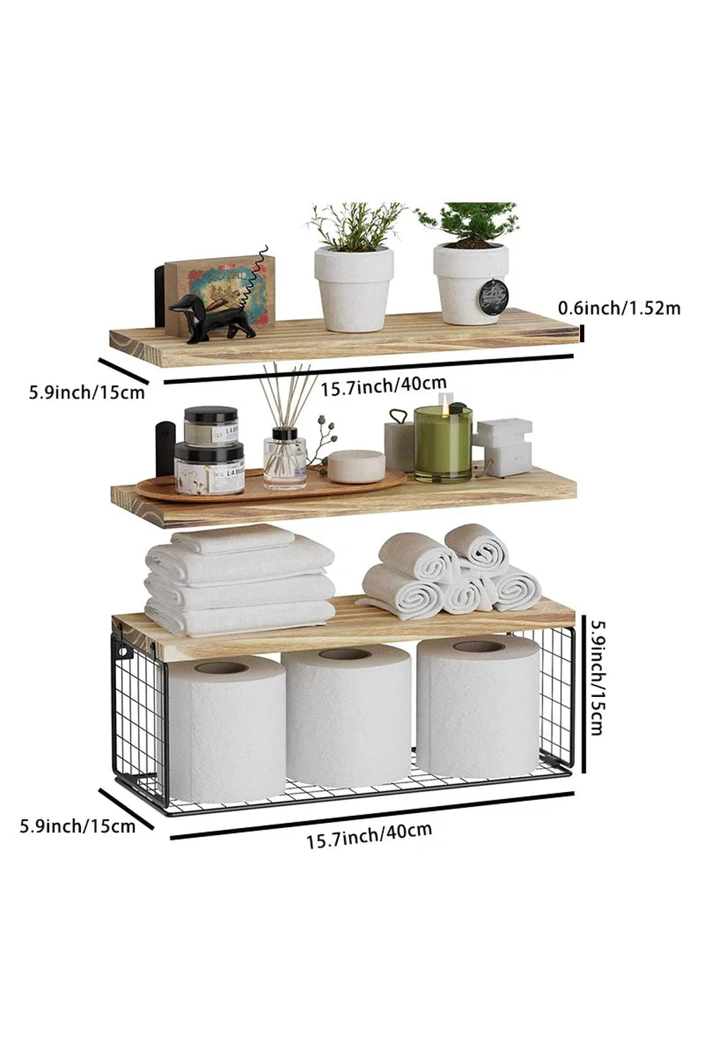 Rynx | floating bathroom shelves
