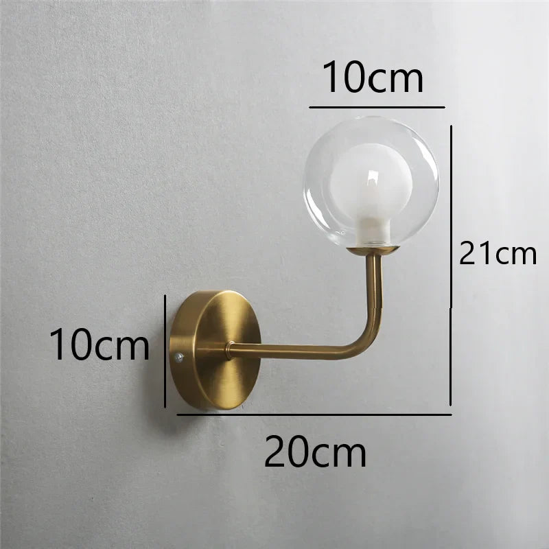 Rynx | NordicLuxe - Glass wall lamp - Modern LED lamp for bedroom and living room