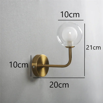 Rynx | NordicLuxe - Glass wall lamp - Modern LED lamp for bedroom and living room