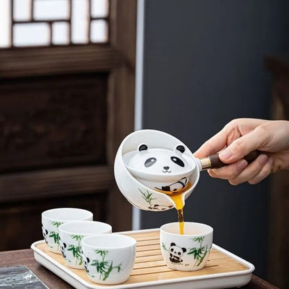 Rynx | Panda Spin Rotating Tea Set