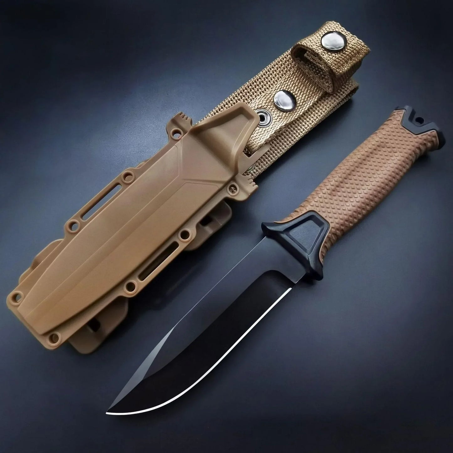 Rynx | Explorer II Outdoor Tactical Knife – Portable Multi-Functional EDC for Wilderness Adventure, Camping and Defensive Use