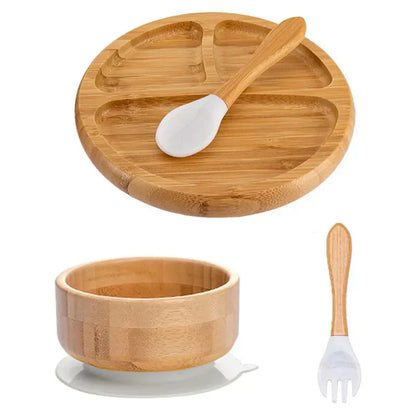 Rynx | Kids Dish Set with Suction Cup Bottom - EcoFeast