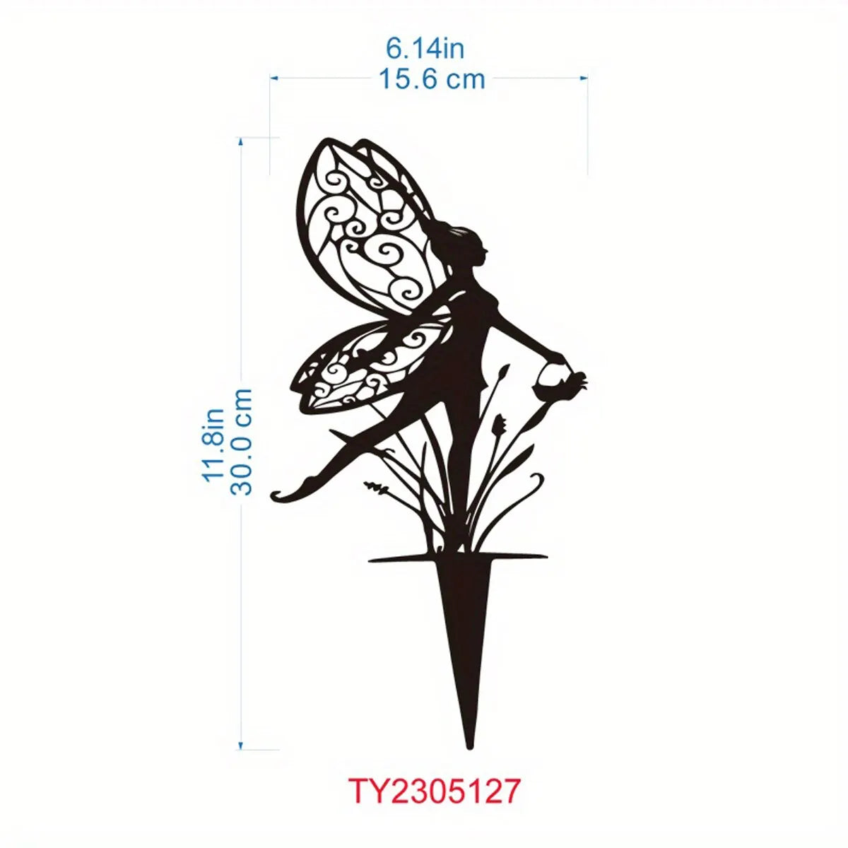 Rynx | Metal Garden Fairy Outdoor Decor - Enhance Your Patio and Lawn with Enchanting Charm