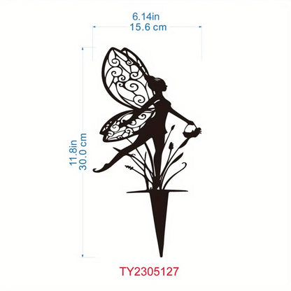 Rynx | Metal Garden Fairy Outdoor Decor - Enhance Your Patio and Lawn with Enchanting Charm