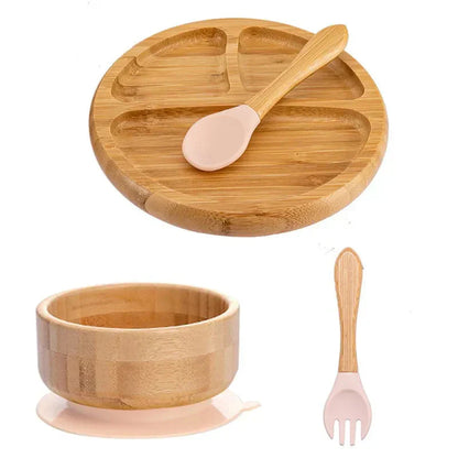 Rynx | Kids Dish Set with Suction Cup Bottom - EcoFeast