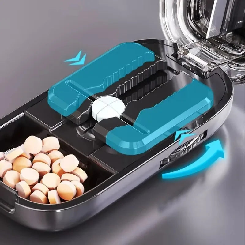 Rynx | Pocket Size Dustproof Pill Cutter Organizer