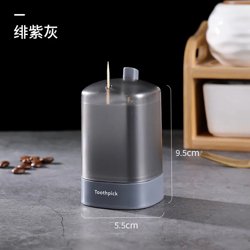 Rynx | Automatic Pop-Up Toothpick Dispenser - Portable Toothpick Holder Container for Kitchen, Restaurant, and Home Table Storage