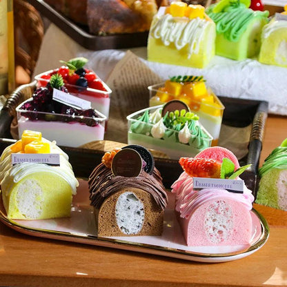 Rynx | Realistic Faux Fruit Cake Model for Home Decor and Photography - 1 pc. FCYY-MIX2
