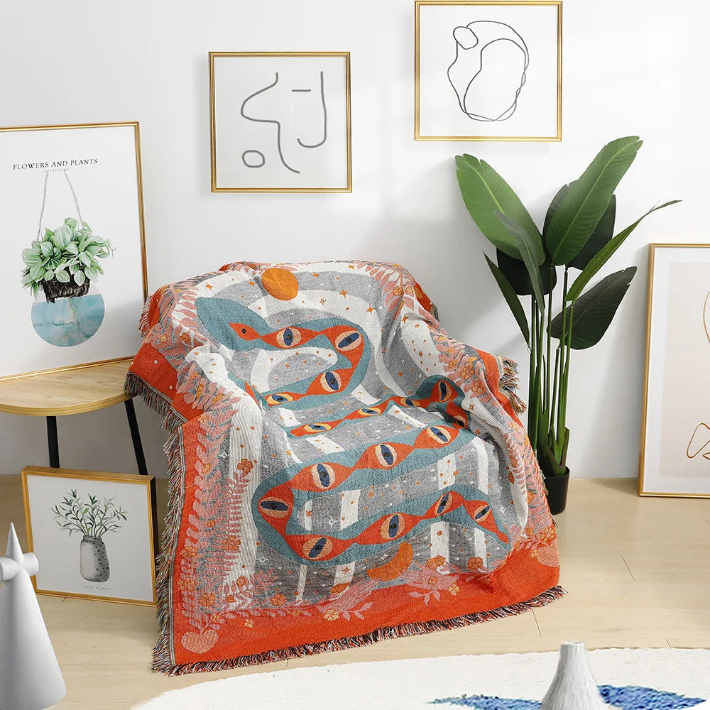 Rynx | Serpent Woven Blanket
