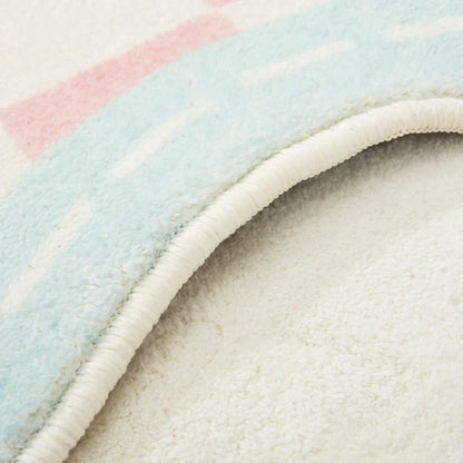 Rynx | Sara Luxe Irregular Pink Fluffy Rug – Soft and stylish for bedroom and living room