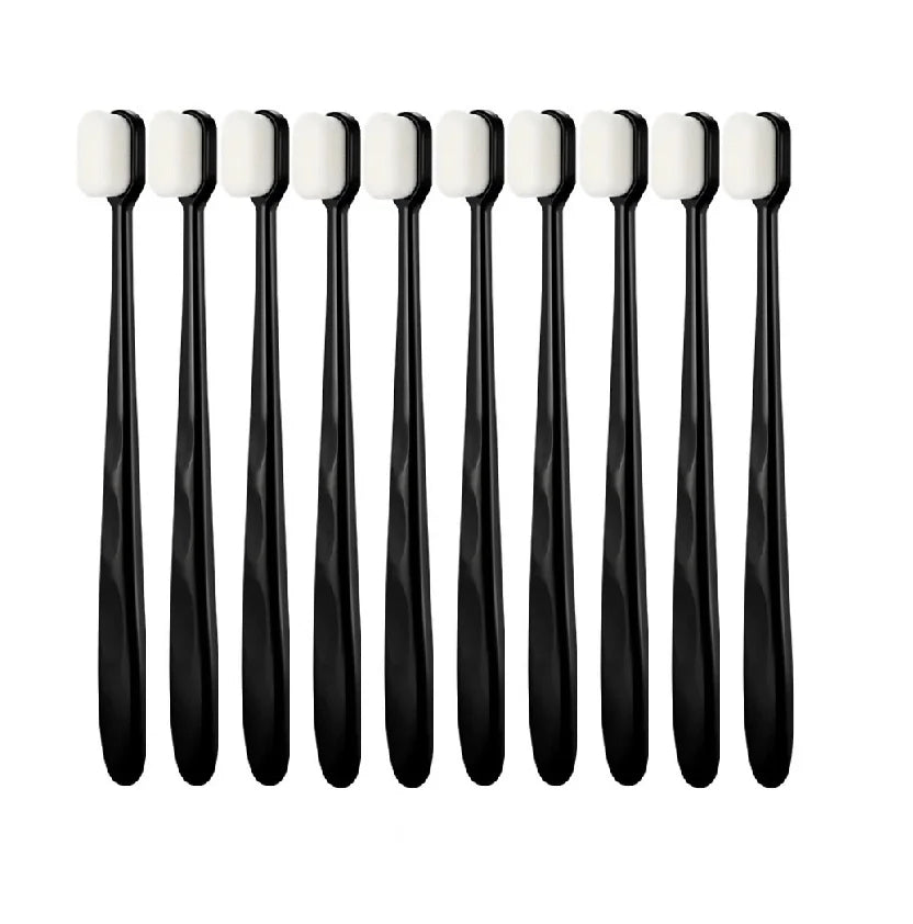 Rynx | Ultra-fine Soft Toothbrush: Million Nano Bristle Adult Brush for Deep Cleaning - Portable Travel Dental Care Oral Brush