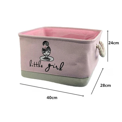 Rynx | Stylish collapsible storage basket made of canvas for children