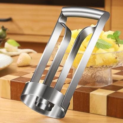 Rynx | Stainless Steel Pineapple Meat Remover and Core Peeler - Quick and Easy Pineapple Knife